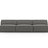 Jodie 3-Sitzer Sofa ohne Armlehnen 240x102 cm aus Samt (Blu13) in Hellgrau – Bild 1