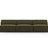 Jodie 3-Sitzer Sofa ohne Armlehnen 240x102 cm aus Samt (Blu77) in Grün – Bild 2