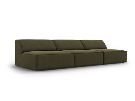 Jodie 3-Sitzer Sofa ohne Armlehnen 240x102 cm aus Samt (Blu77) in Grün – Bild 3