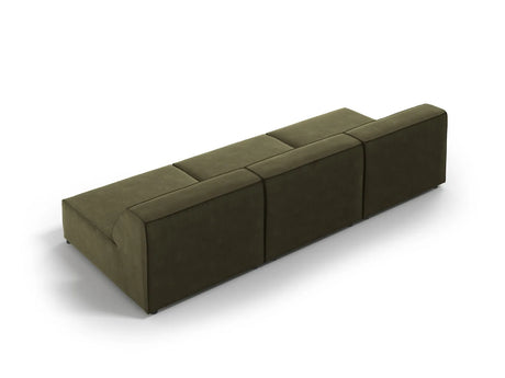 Jodie 3-Sitzer Sofa ohne Armlehnen 240x102 cm aus Samt (Blu77) in Grün – Bild 5