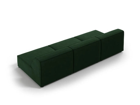 Jodie 3-Sitzer Sofa ohne Armlehnen 240x102 cm aus Samt (Blu78) in Flaschengrün – Bild 4