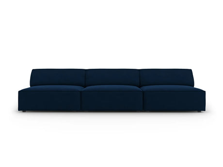 Jodie 3-Sitzer Sofa ohne Armlehnen 240x102 cm aus Samt (Blu86) in Königsblau – Bild 2