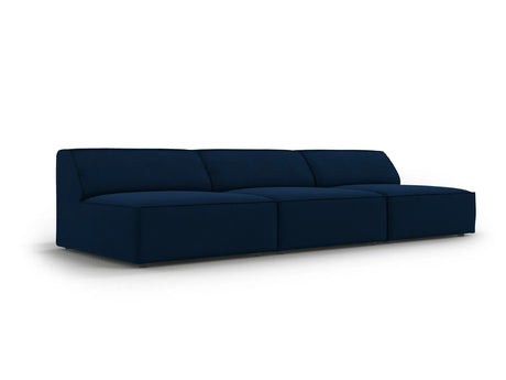 Jodie 3-Sitzer Sofa ohne Armlehnen 240x102 cm aus Samt (Blu86) in Königsblau – Bild 3