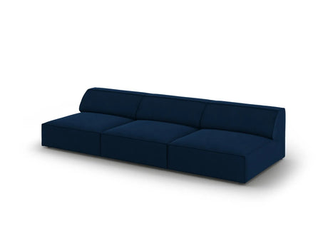Jodie 3-Sitzer Sofa ohne Armlehnen 240x102 cm aus Samt (Blu86) in Königsblau – Bild 4