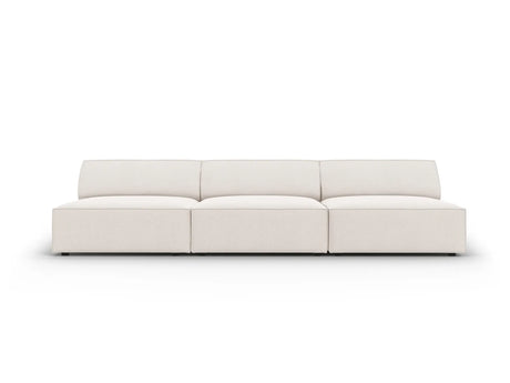 Jodie 3-Sitzer Sofa ohne Armlehnen 240x102 cm aus Strukturierter Stoff (Meg351) in Leichtes Beige – Bild 2