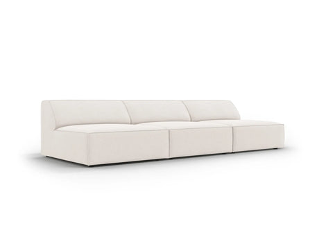 Jodie 3-Sitzer Sofa ohne Armlehnen 240x102 cm aus Strukturierter Stoff (Meg351) in Leichtes Beige – Bild 3