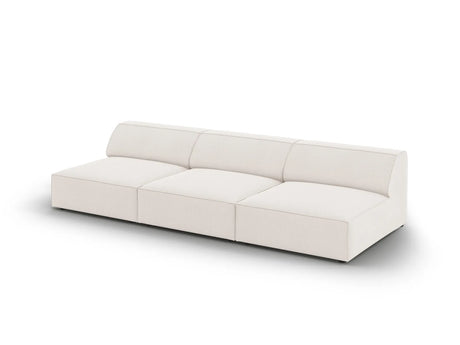 Jodie 3-Sitzer Sofa ohne Armlehnen 240x102 cm aus Strukturierter Stoff (Meg351) in Leichtes Beige – Bild 4