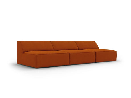 Jodie 3-Sitzer Sofa ohne Armlehnen 240x102 cm aus Strukturierter Stoff (Meg357) in Terrakotta – Bild 5