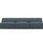 Jodie 3-Sitzer Sofa ohne Armlehnen 240x102 cm aus Strukturierter Stoff (Meg361) in Blau – Bild 1