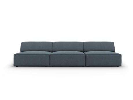 Jodie 3-Sitzer Sofa ohne Armlehnen 240x102 cm aus Strukturierter Stoff (Meg361) in Blau – Bild 1