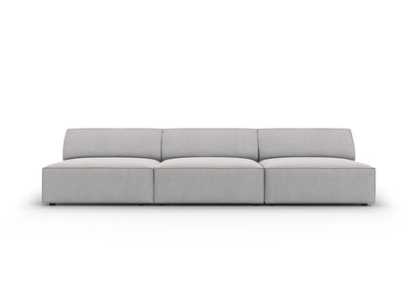 Jodie 3-Sitzer Sofa ohne Armlehnen 240x102 cm aus Strukturierter Stoff (Meg363) in Hellgrau – Bild 1