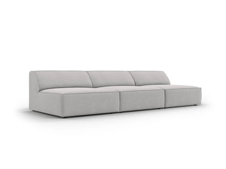 Jodie 3-Sitzer Sofa ohne Armlehnen 240x102 cm aus Strukturierter Stoff (Meg363) in Hellgrau – Bild 2