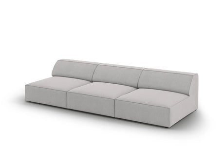 Jodie 3-Sitzer Sofa ohne Armlehnen 240x102 cm aus Strukturierter Stoff (Meg363) in Hellgrau – Bild 3