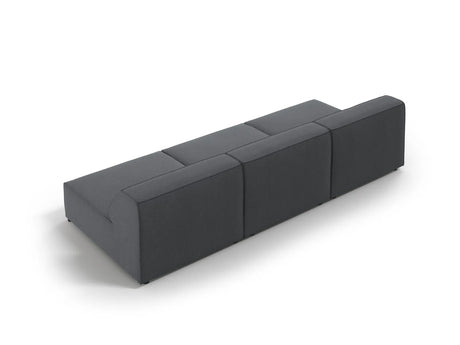 Jodie 3-Sitzer Sofa ohne Armlehnen 240x102 cm aus Strukturierter Stoff (Meg367) in Dunkelgrau – Bild 4