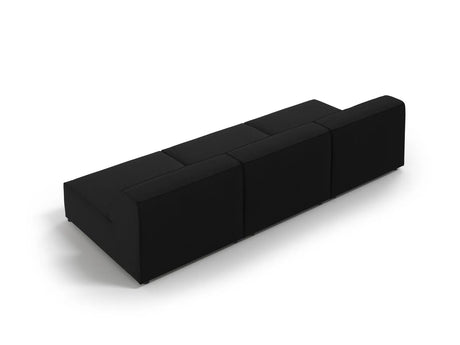 Jodie 3-Sitzer Sofa ohne Armlehnen 240x102 cm aus Strukturierter Stoff (Meg368) in Schwarz – Bild 4
