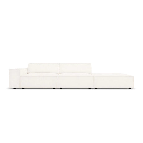 Jodie 3-Sitzer Sofa, Rechte Seite offen, eckig, aus Boucle (AscNATA) in Beige, 262x102 cm – Bild 1
