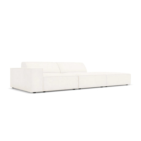 Jodie 3-Sitzer Sofa, Rechte Seite offen, eckig, aus Boucle (AscNATA) in Beige, 262x102 cm – Bild 3