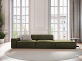 Jodie 3-Sitzer Sofa, Rechte Seite offen, eckig, aus Samt (Blu77) in Grün, 262x102 cm – Bild 2