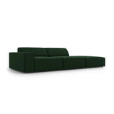 Jodie 3-Sitzer Sofa, Rechte Seite offen, eckig, aus Samt (Blu78) in Flaschengrün, 262x102 cm – Bild 5