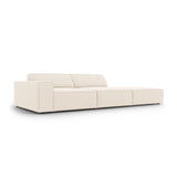 Jodie 3-Sitzer Sofa, Rechte Seite offen, eckig, aus Samt oder Strukturstoff, 262x102 cm – Bild 5