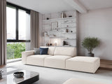 Jodie 3-Sitzer Sofa, Rechte Seite offen, eckig, aus Strukturierter Stoff (Meg351) in Leichtes Beige, 262x102 cm – Bild 2
