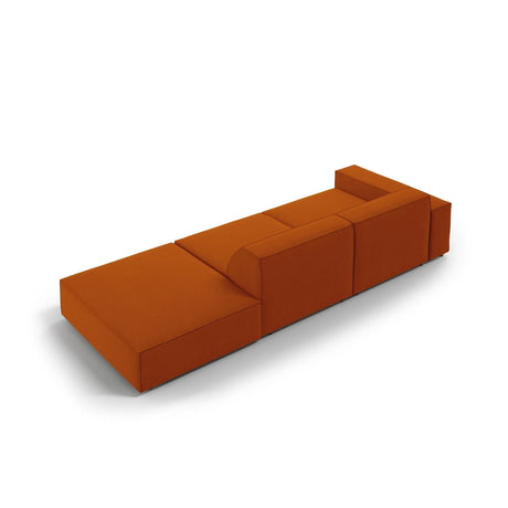 Jodie 3-Sitzer Sofa, Rechte Seite offen, eckig, aus Strukturierter Stoff (Meg357) in Terrakotta, 262x102 cm – Bild 5