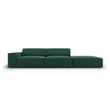 Jodie 3-Sitzer Sofa, Rechte Seite offen, eckig, aus Strukturierter Stoff (Meg359) in Grün, 262x102 cm – Bild 1