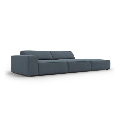 Jodie 3-Sitzer Sofa, Rechte Seite offen, eckig, aus Strukturierter Stoff (Meg361) in Blau, 262x102 cm – Bild 5