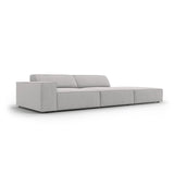 Jodie 3-Sitzer Sofa, Rechte Seite offen, eckig, aus Strukturierter Stoff (Meg363) in Hellgrau, 262x102 cm – Bild 5