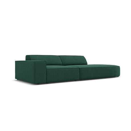 Jodie 3-Sitzer Sofa, Rechte Seite offen, rund, aus Strukturierter Stoff (Meg359) in Grün, 262x102 cm – Bild 3
