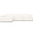 Jodie 4-Sitzer Ecksofa Links 284x166 cm aus Boucle (AscNATA) in Beige – Bild 1