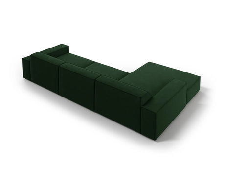 Jodie 4-Sitzer Ecksofa Links 284x166 cm aus Samt (Blu78) in Flaschengrün – Bild 4