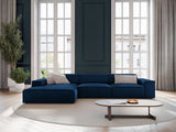 Jodie 4-Sitzer Ecksofa Links 284x166 cm aus Samt (Blu86) in Königsblau – Bild 1