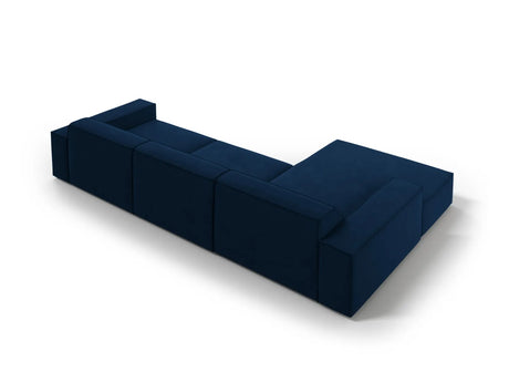 Jodie 4-Sitzer Ecksofa Links 284x166 cm aus Samt (Blu86) in Königsblau – Bild 4