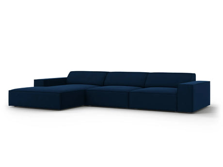 Jodie 4-Sitzer Ecksofa Links 284x166 cm aus Samt (Blu86) in Königsblau – Bild 6