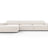 Jodie 4-Sitzer Ecksofa Links 284x166 cm aus Strukturierter Stoff (Meg351) in Leichtes Beige – Bild 1