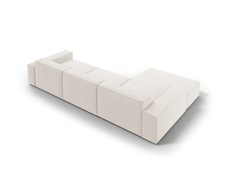 Jodie 4-Sitzer Ecksofa Links 284x166 cm aus Strukturierter Stoff (Meg351) in Leichtes Beige – Bild 4