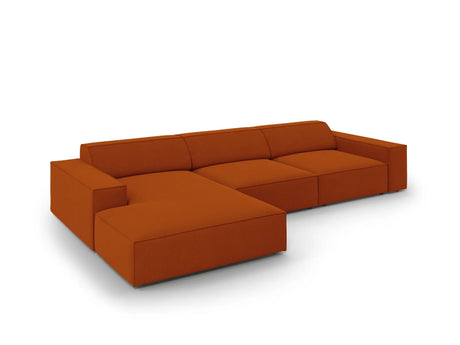 Jodie 4-Sitzer Ecksofa Links 284x166 cm aus Strukturierter Stoff (Meg357) in Terrakotta – Bild 3