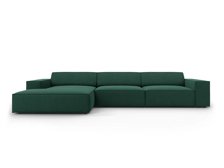 Jodie 4-Sitzer Ecksofa Links 284x166 cm aus Strukturierter Stoff (Meg359) in Grün – Bild 2