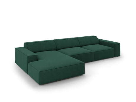 Jodie 4-Sitzer Ecksofa Links 284x166 cm aus Strukturierter Stoff (Meg359) in Grün – Bild 4