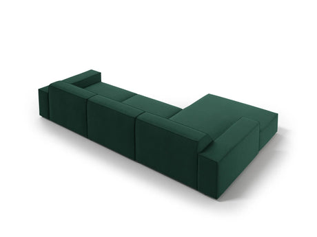 Jodie 4-Sitzer Ecksofa Links 284x166 cm aus Strukturierter Stoff (Meg359) in Grün – Bild 5