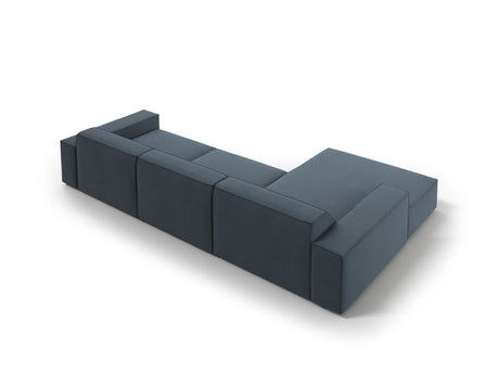 Jodie 4-Sitzer Ecksofa Links 284x166 cm aus Strukturierter Stoff (Meg361) in Blau – Bild 4