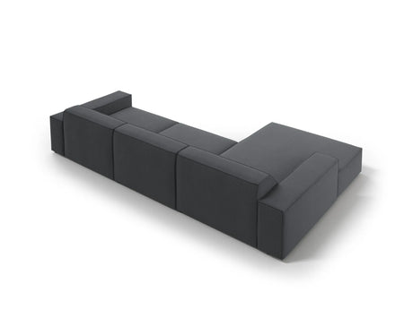 Jodie 4-Sitzer Ecksofa Links 284x166 cm aus Strukturierter Stoff (Meg367) in Dunkelgrau – Bild 5