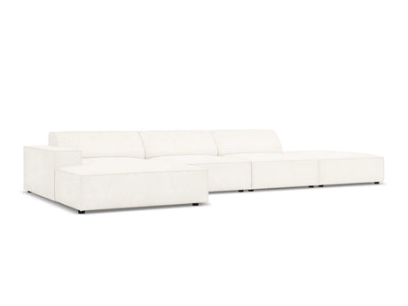 Jodie 4-Sitzer Ecksofa Links 341x166 cm aus Boucle (AscNATA) in Beige – Bild 3