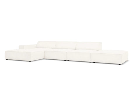 Jodie 4-Sitzer Ecksofa Links 341x166 cm aus Boucle (AscNATA) in Beige – Bild 4