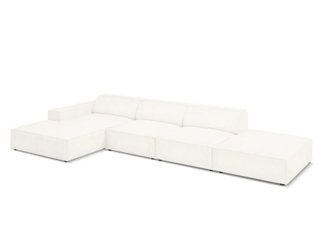 Jodie 4-Sitzer Ecksofa Links 341x166 cm aus Boucle (AscNATA) in Beige – Bild 5
