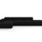Jodie 4-Sitzer Ecksofa Links 341x166 cm aus Samt (Blu19) in Schwarz – Bild 1