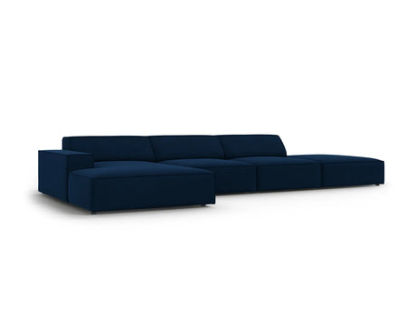 Jodie 4-Sitzer Ecksofa Links 341x166 cm aus Samt (Blu86) in Königsblau – Bild 4
