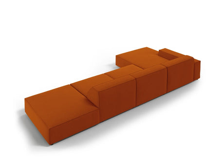 Jodie 4-Sitzer Ecksofa Links 341x166 cm aus Strukturierter Stoff (Meg357) in Terrakotta – Bild 4
