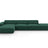 Jodie 4-Sitzer Ecksofa Links 341x166 cm aus Strukturierter Stoff (Meg359) in Grün – Bild 1